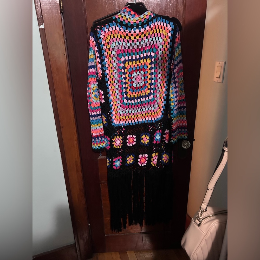 Colorful Crochet Women's Sweater